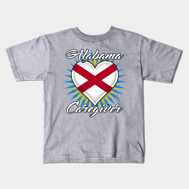 Alabama Caregiver (white font) Kids T-Shirt by WCN Store